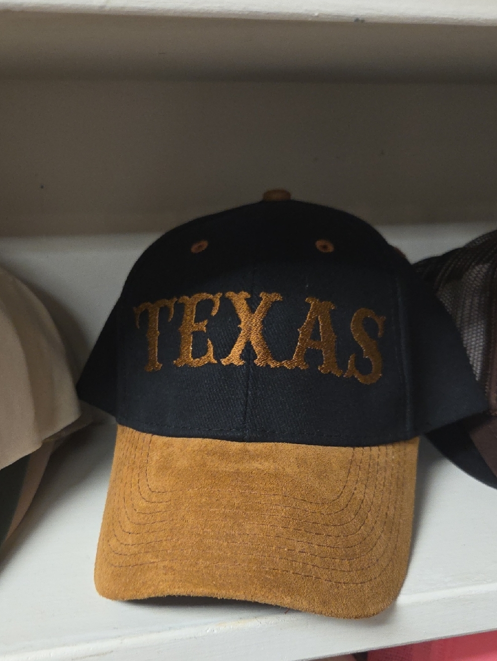 Black and Tan 'TEXAS' Baseball Cap